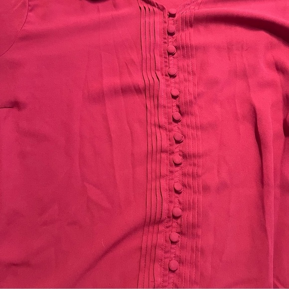 Torrid Red V-Neck Blouse 3x - Picture 9 of 9